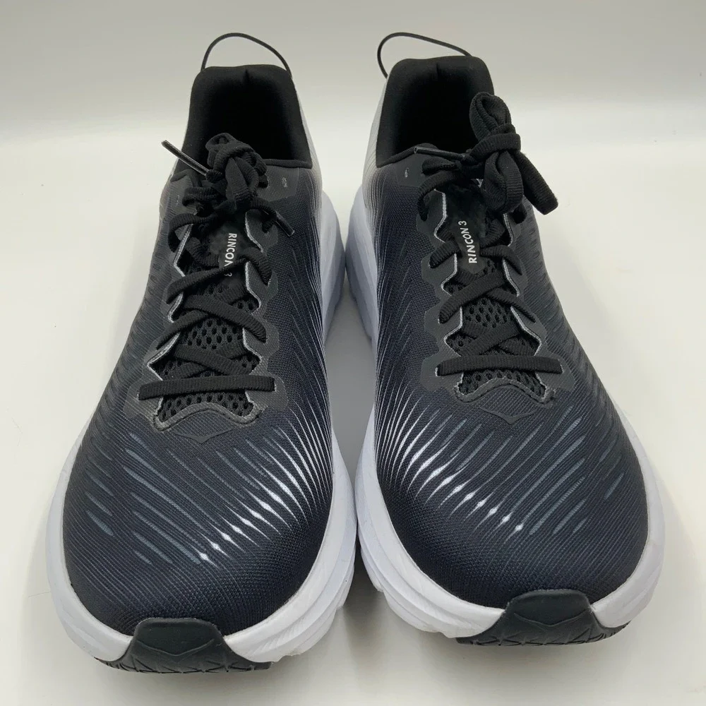 Hoka Rincon 3 Men's Running Shoes Black White Lightweight Size XX‎